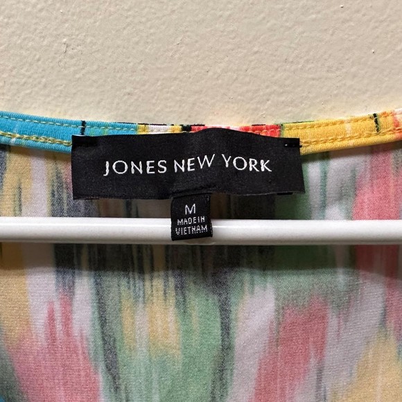Jones New York Colorful Short-sleeve Top, Medium, Pre-owned - Picture 3 of 5